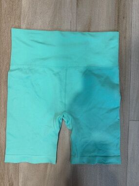 High-Rise Bike Shorts in Mint Green